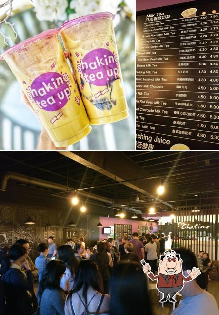 The image of food and bar counter at Chatime Bubble Tea