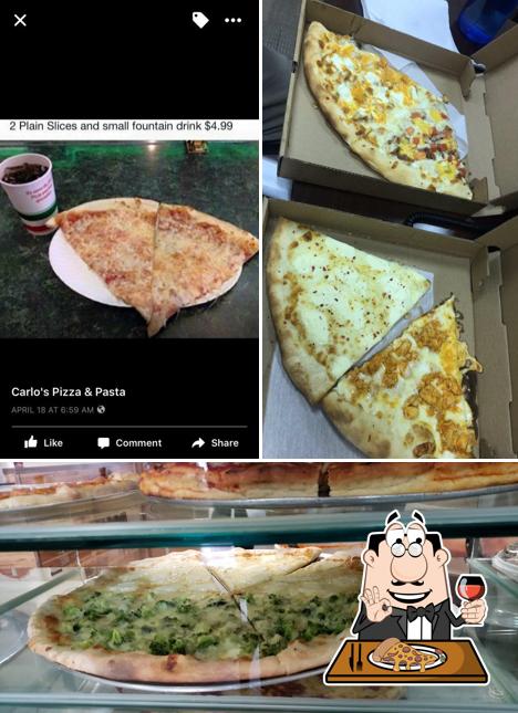 Get pizza at Carlo's Pizza & Pasta