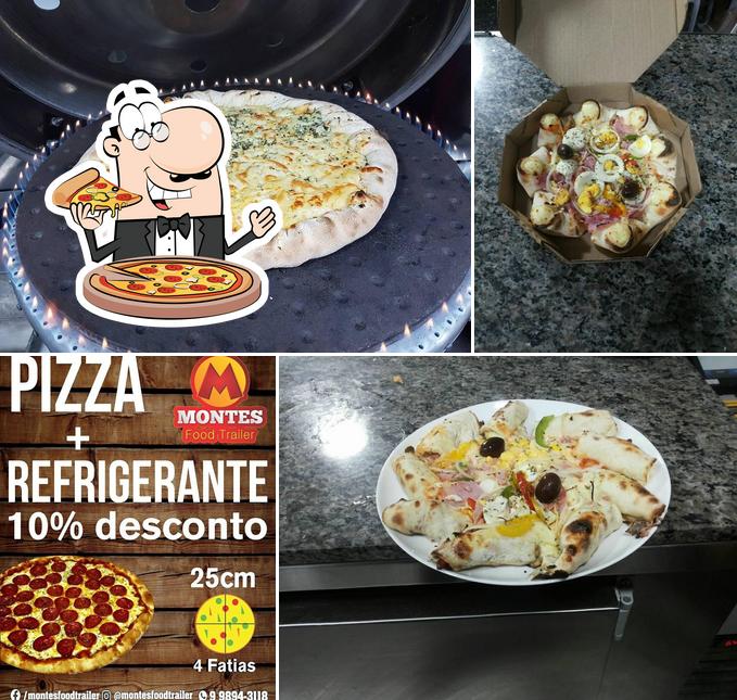 Escolha pizza no Montesfood