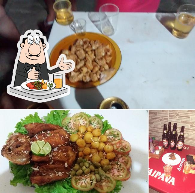 Dê uma olhada a imagem apresentando comida e cerveja no Bar Da Nilce