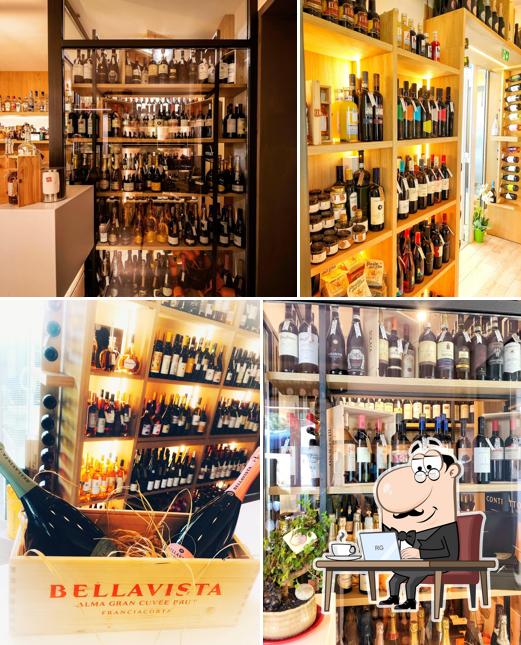 Gli interni di Black & Wine - Enoteca PizzaBistrot