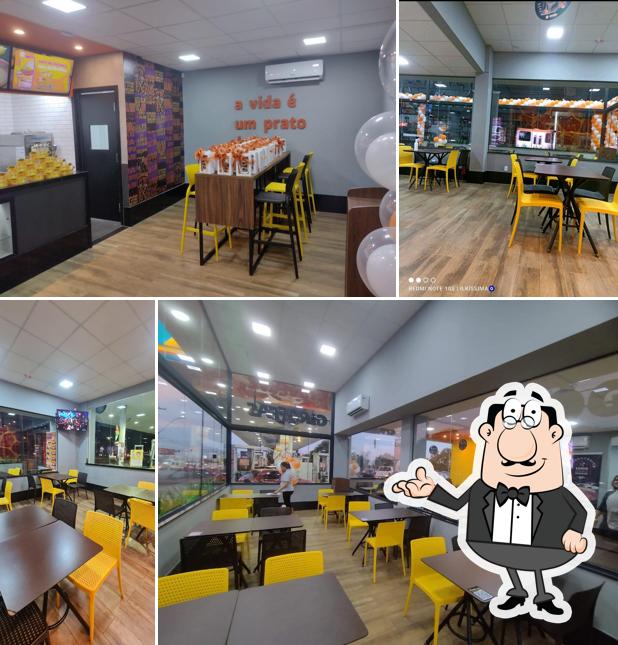 O interior do Giraffas Posto Ceilândia Sul