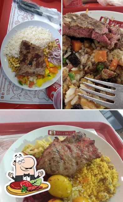 Prove refeições de carne no Sal e Brasa Grill Express Shopping Boa Vista