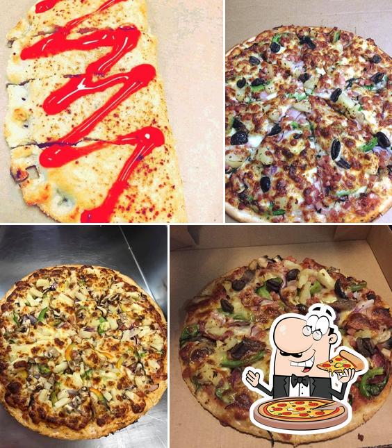 Pick different kinds of pizza