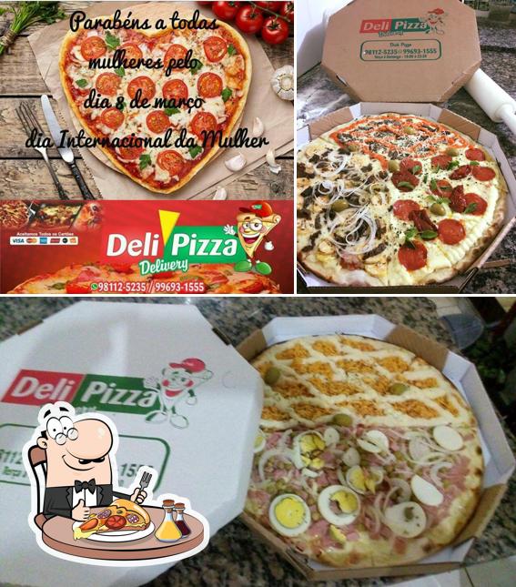 Consiga diferentes tipos de pizza