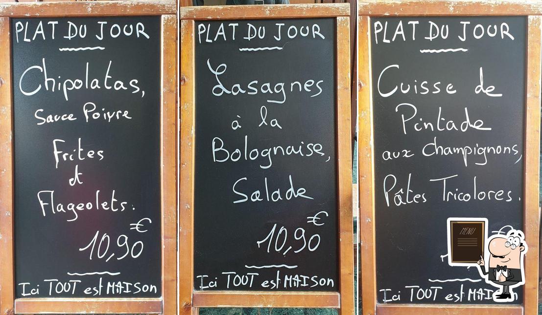 La Taverne Armentièroise présente un tableau affichant le menu