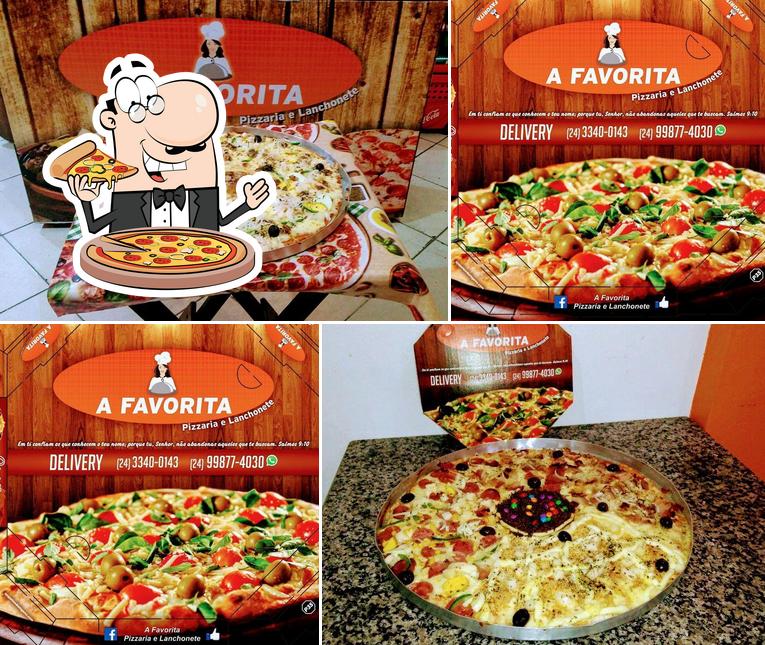 Peça pizza no A Favorita Pizzaria E Lanchonete