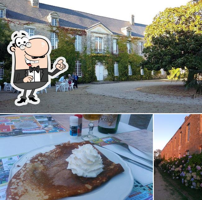 La extérieur et dessert du restaurant