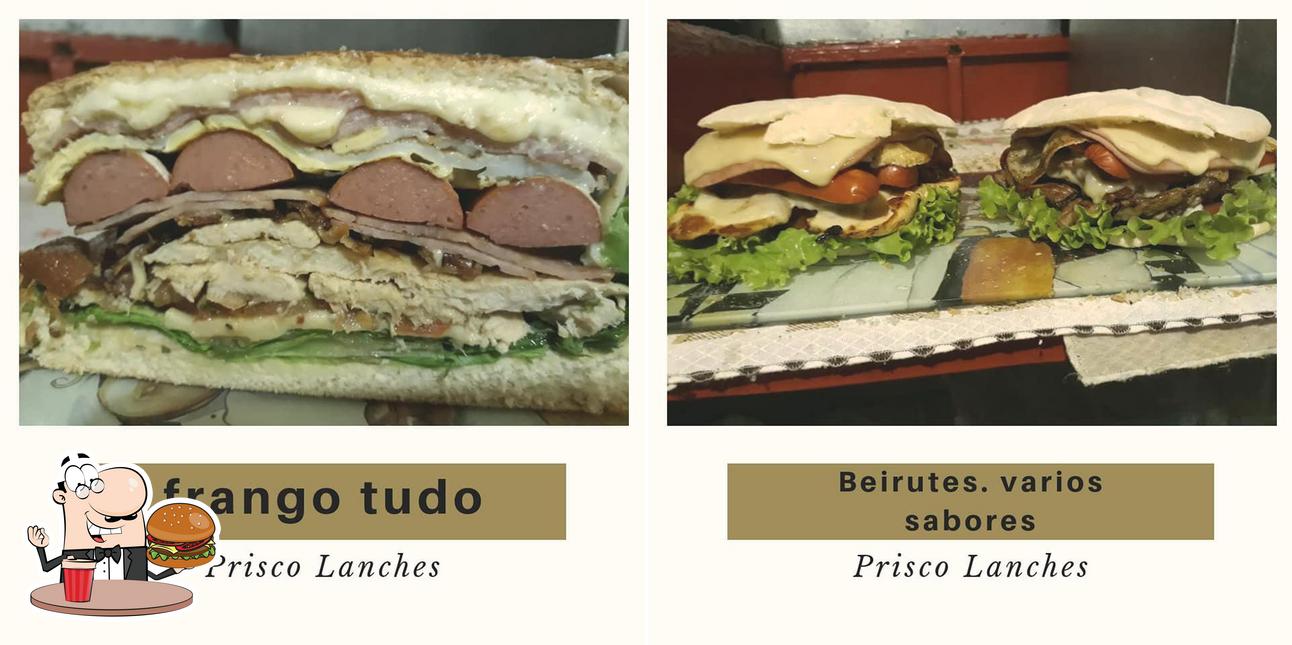 Os hambúrgueres do Prisco Lanches irão saciar diferentes gostos