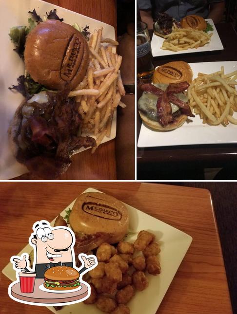 Try out a burger at Mr. Darcy's Bar & Burger