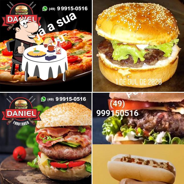 Hambúrguer em DANIEL FOOD TRUK LANCHES, porção, bebidas