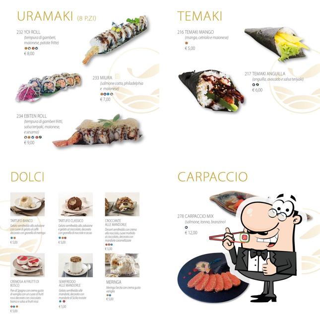 Ordina le varie opzioni di sushi