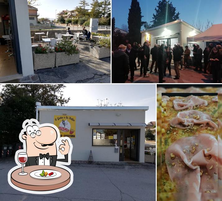 Tra le varie cose da Il gatto e la volpe - Pizzeria al taglio e friggitoria si possono trovare la cibo e esterno