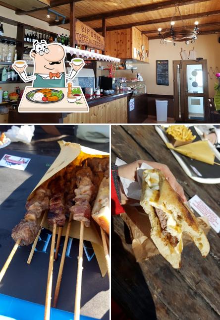 Questa è la foto che raffigura la cibo e interni di Rifugio Toppe del Tesoro