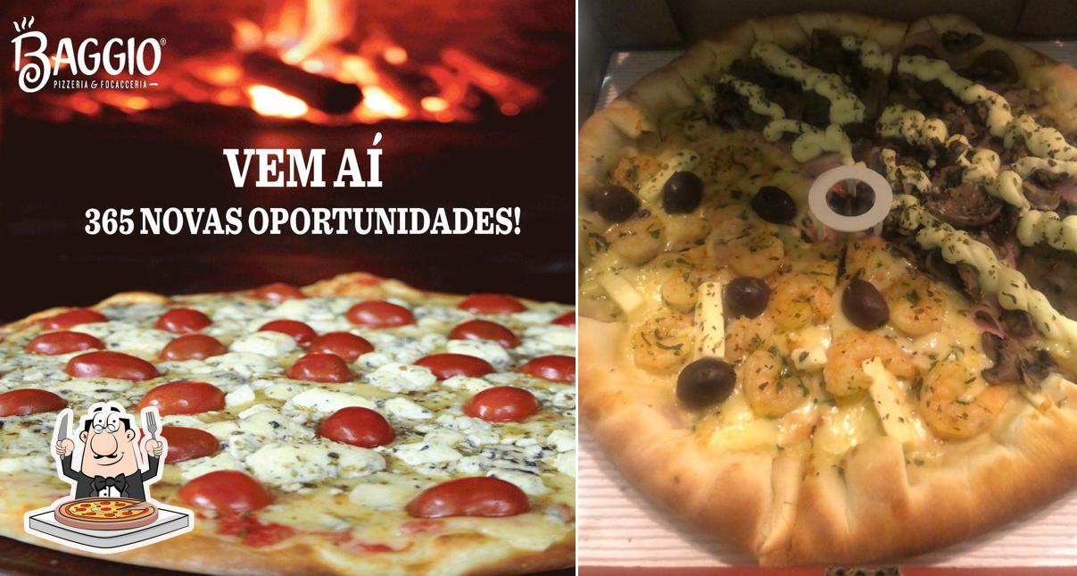 No Pizzaria Baggio, você pode provar pizza