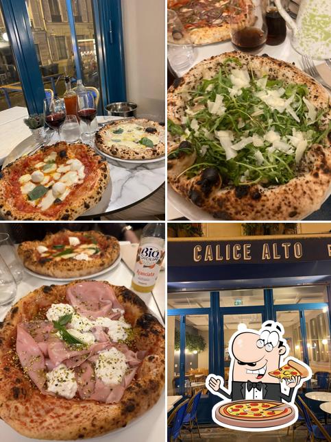 Choisissez des pizzas à Calice Alto