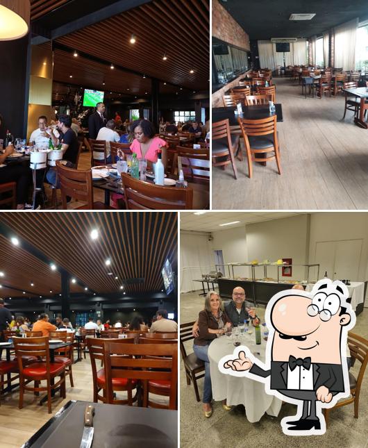 O interior do Mocellin Churrascaria