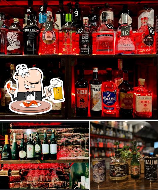 Puoi goderti un rinfrescante bicchiere di birra chiara o scura