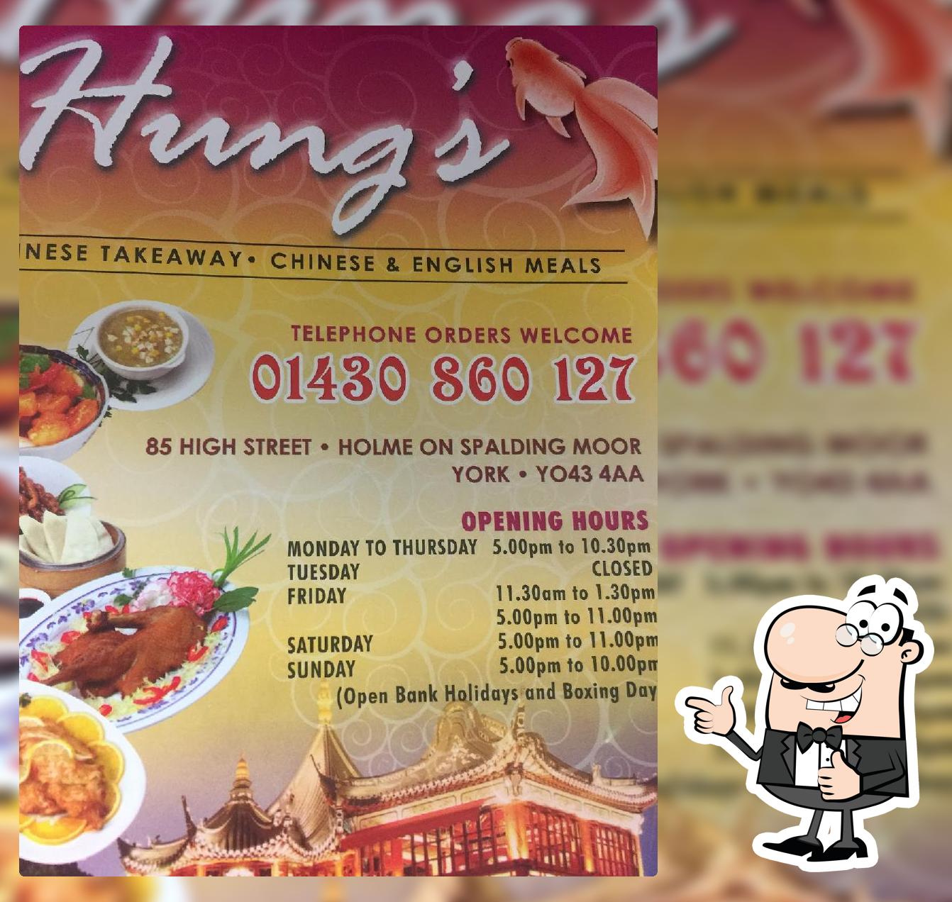 Hung's Chinese Takeaway in HolmeonSpaldingMoor Restaurant menu and