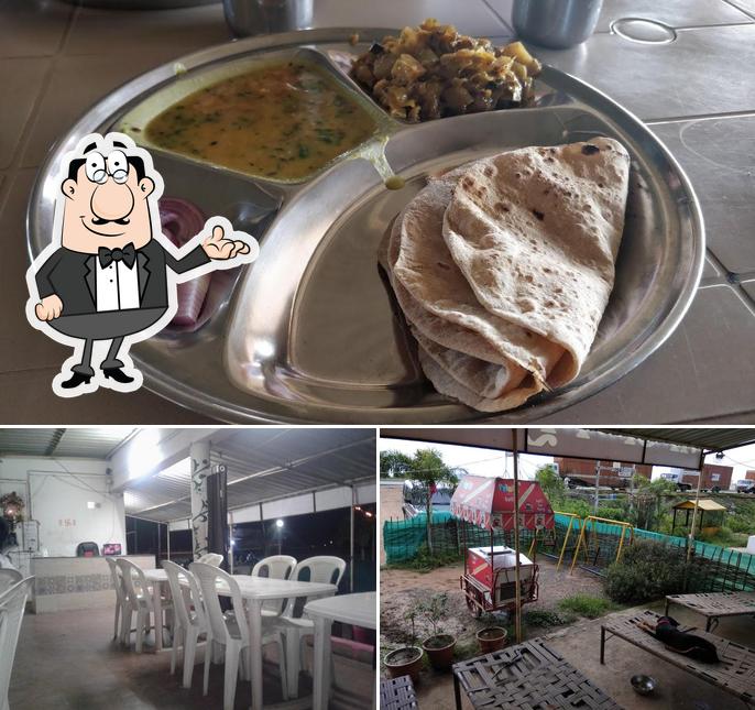 The image of interior and food at MAA ANNAPURNA DHABA AND FAMILY RESTAURENT