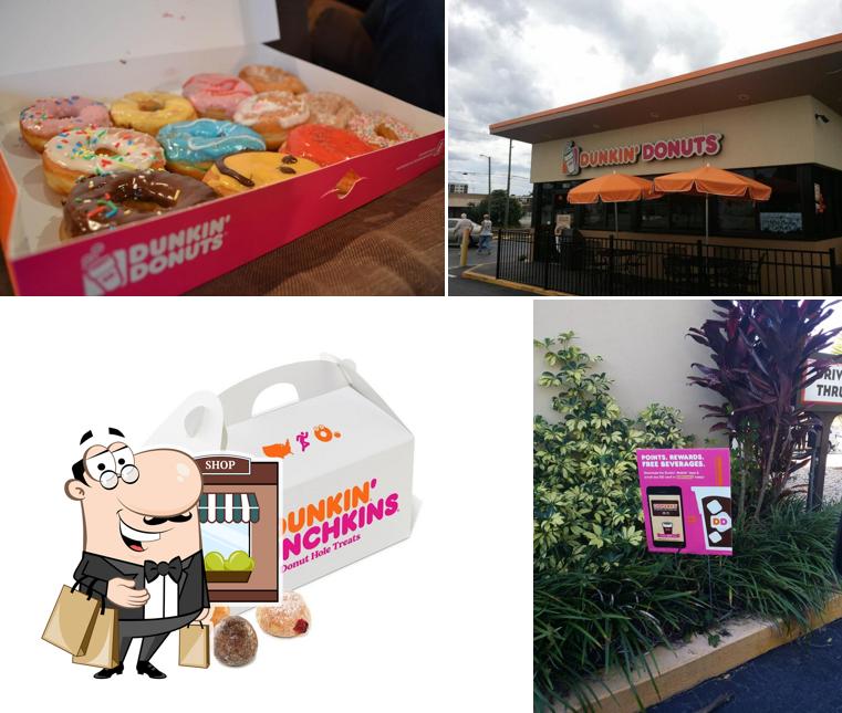 Check out the photo depicting exterior and dessert at Dunkin'