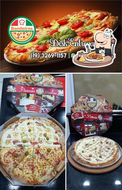 Consiga diferentes tipos de pizza