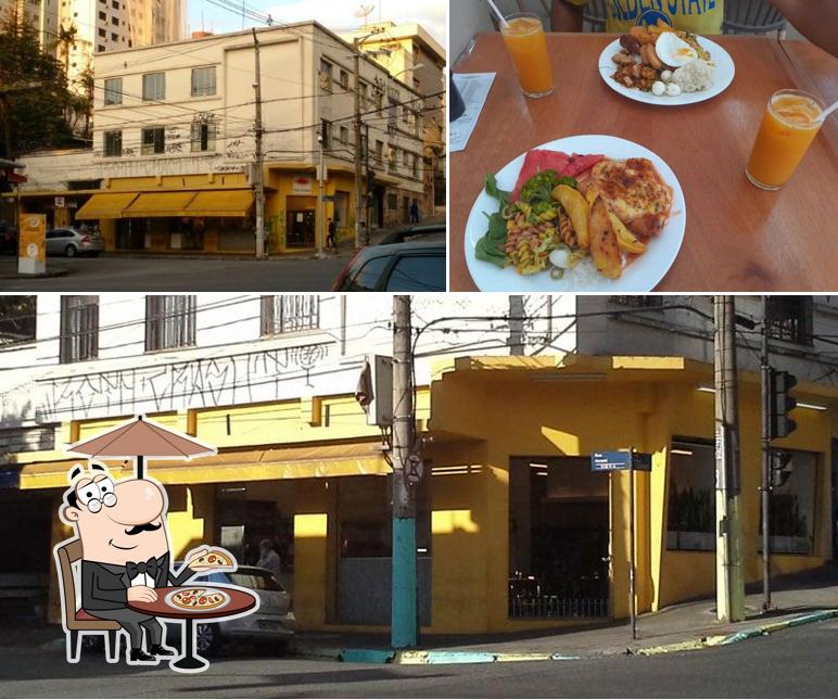 A ilustração do Santíssimo Pão’s exterior e bebida