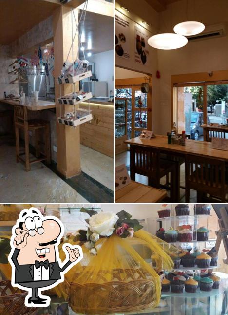 The interior of Forennte Patisserie