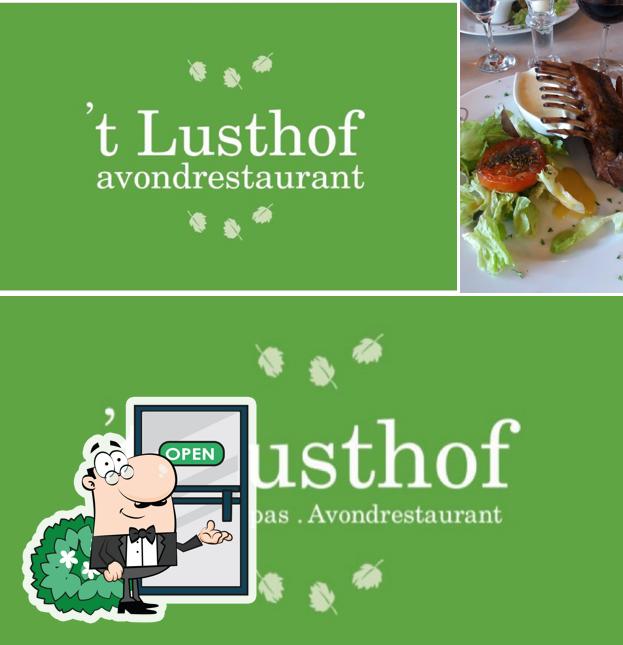 Внешнее оформление и еда в 't Lusthof Avondrestaurant