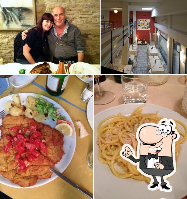 La immagine della interni e cibo di Osteria del Borgo