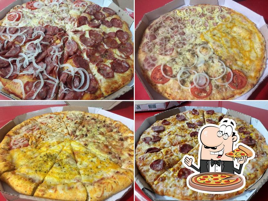 Peça diferentes estilos de pizza