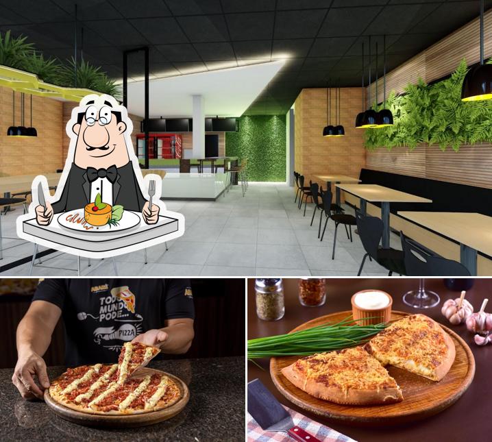 Confira a foto ilustrando comida e interior no Abaré Pizzarias - Express São José dos Pinhais - Centro