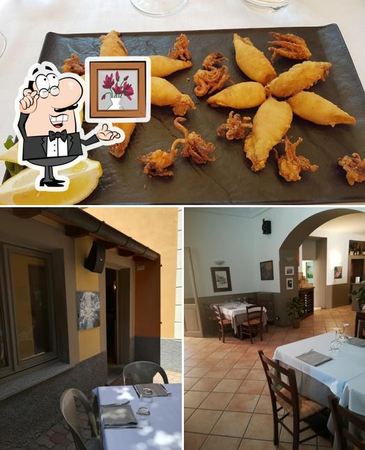 Guarda la immagine che raffigura la interni e cibo di Ristorante Maccagno