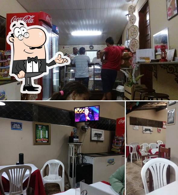 O interior do Burgueria artesanal e Pizzaria Leve e Natural