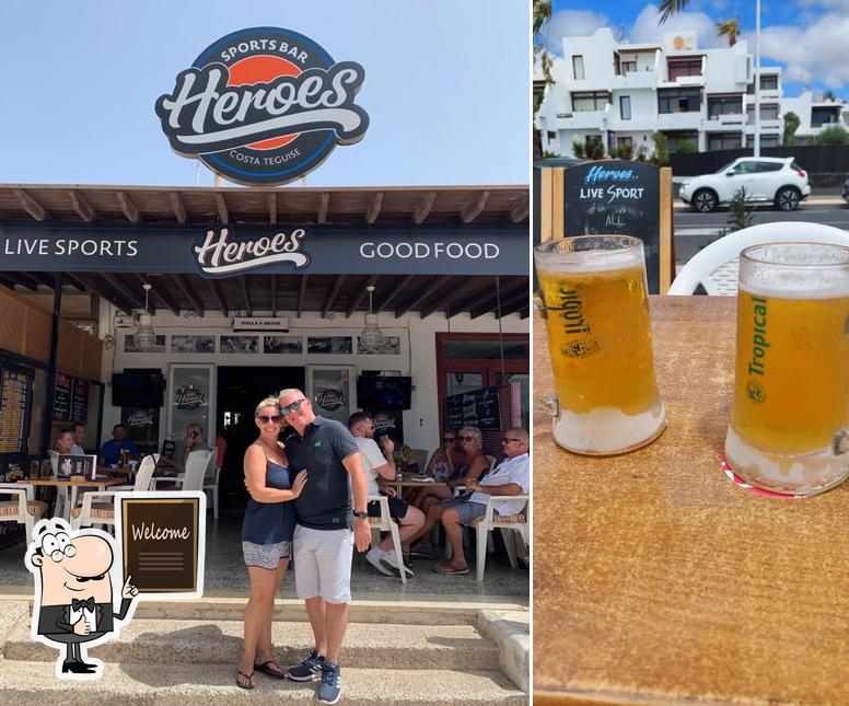 Heroes Sports Bar,Costa Teguise Lanzarote in Costa Teguise Restaurant
