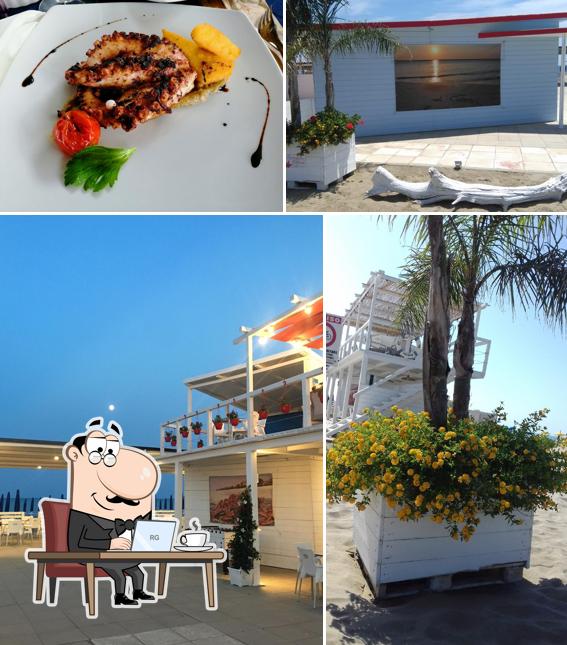 Gli interni di Lido l'Oasi Beach Club