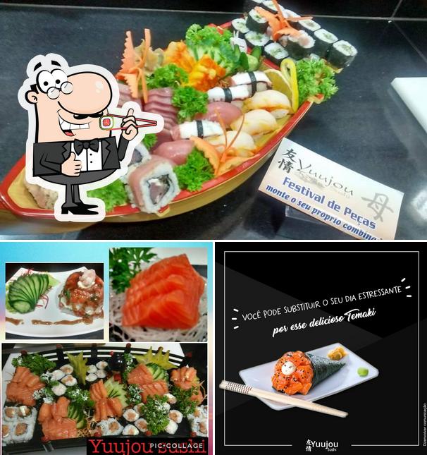 Experimente diferentes opções de sushi