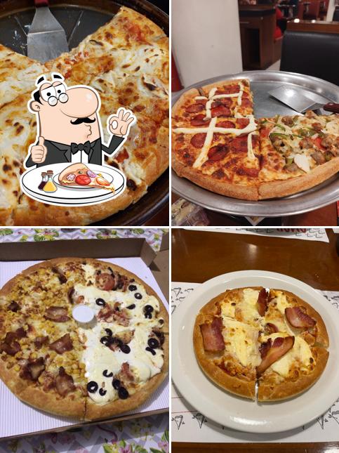 Consiga diferentes variedades de pizza