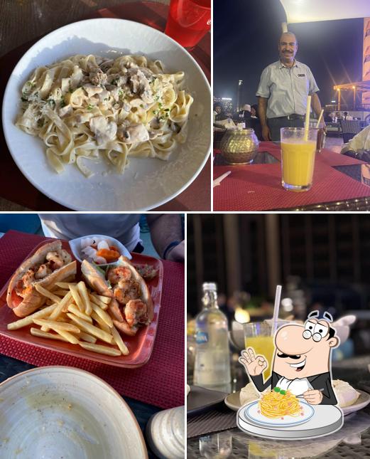 Spaghetti à la carbonara à Sabaya by The Nile صبايا علي ضفاف النيل