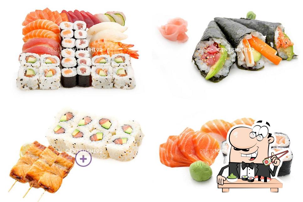 Les sushi sont disponibles à Cent Sushi