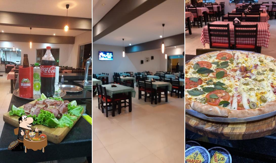 Comida em Pizzaria Romana, Cosmópolis