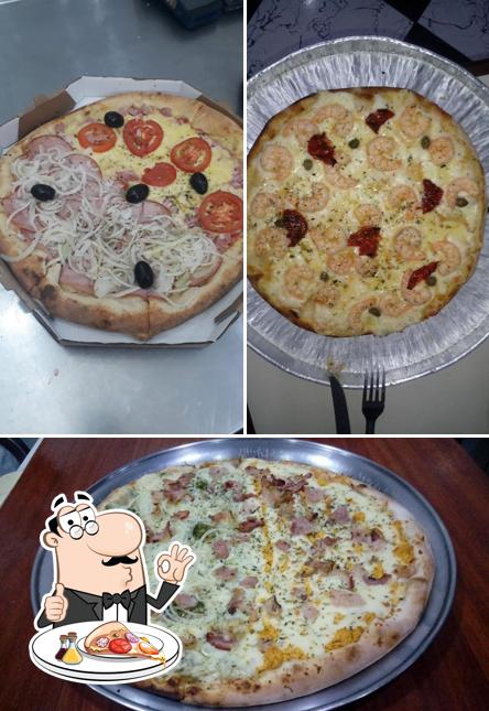 Escolha pizza no Kikanto Pizzaria