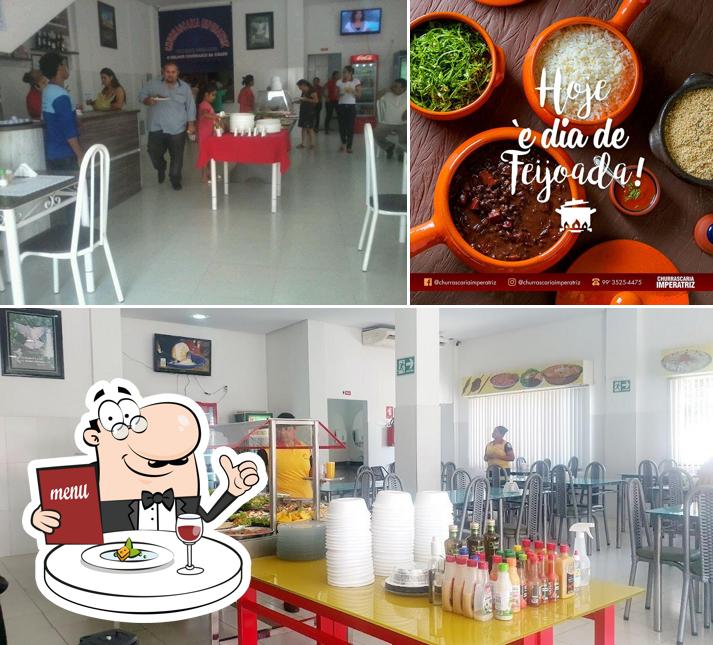 Esta é a foto apresentando comida e interior a Restaurante da tia Samia