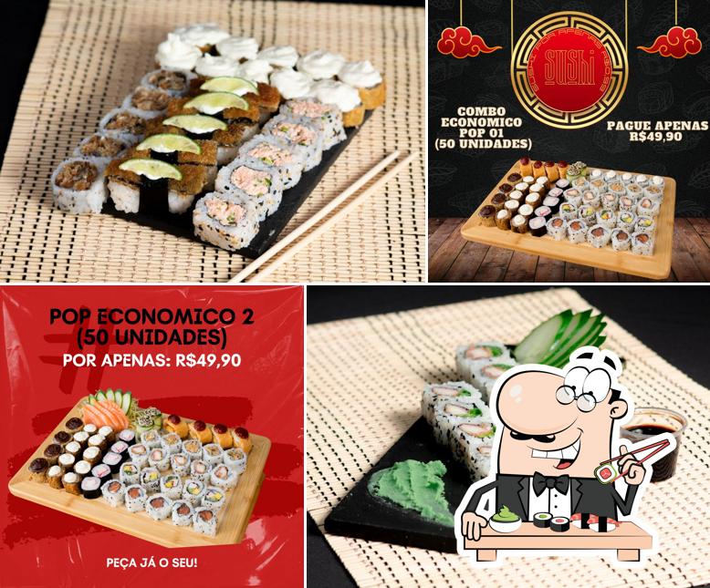 Escolha diversas opções de sushi