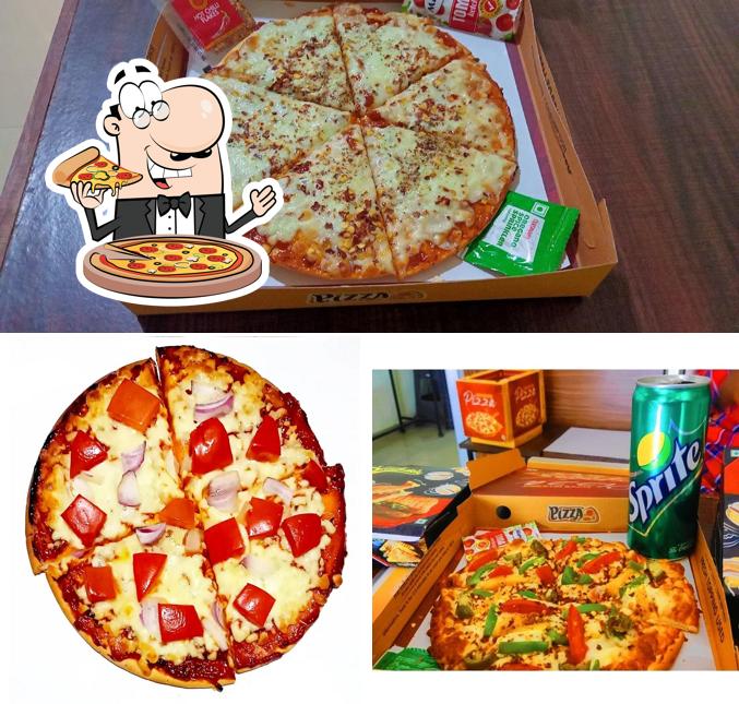 Get pizza at Chack's Cafe