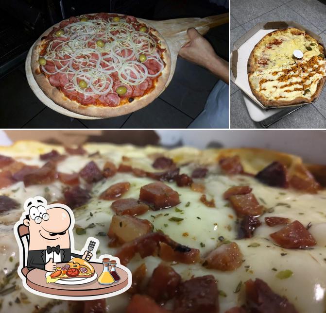 Consiga diferentes tipos de pizza