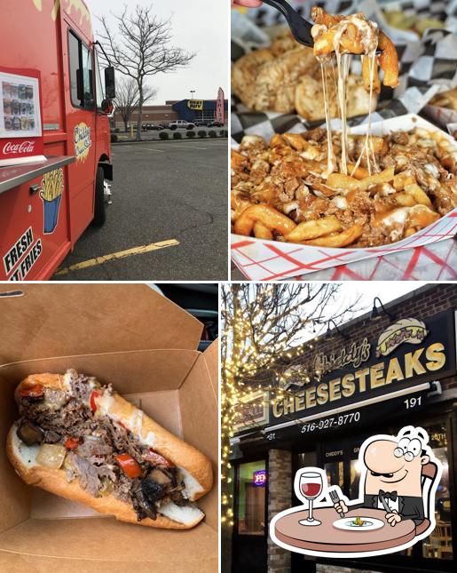 Food at Chiddy's Cheesesteaks of Bay Shore (food truck)
