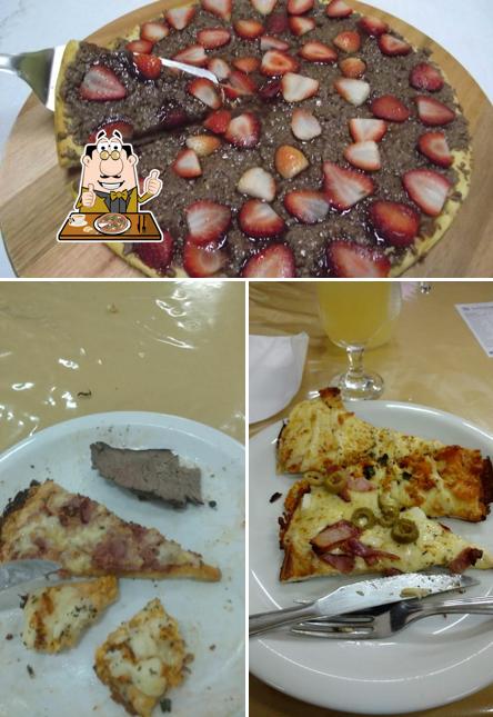 Escolha pizza no Pizzaria Hipopótamos