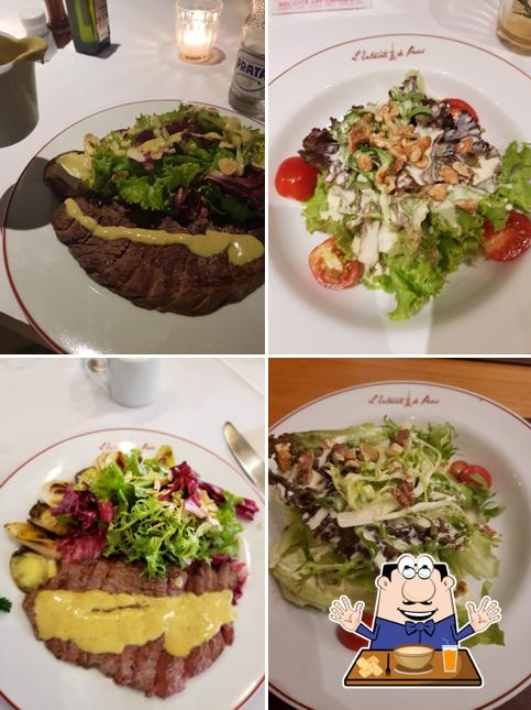 Comida em L'Entrecôte de Paris