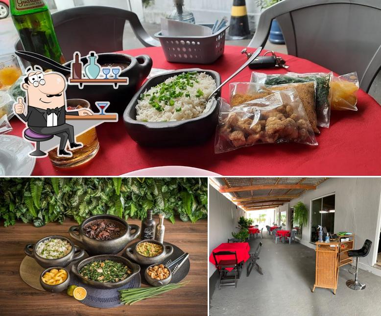 Entre diferentes coisas, interior e comida podem ser encontrados no Família In Box Burger